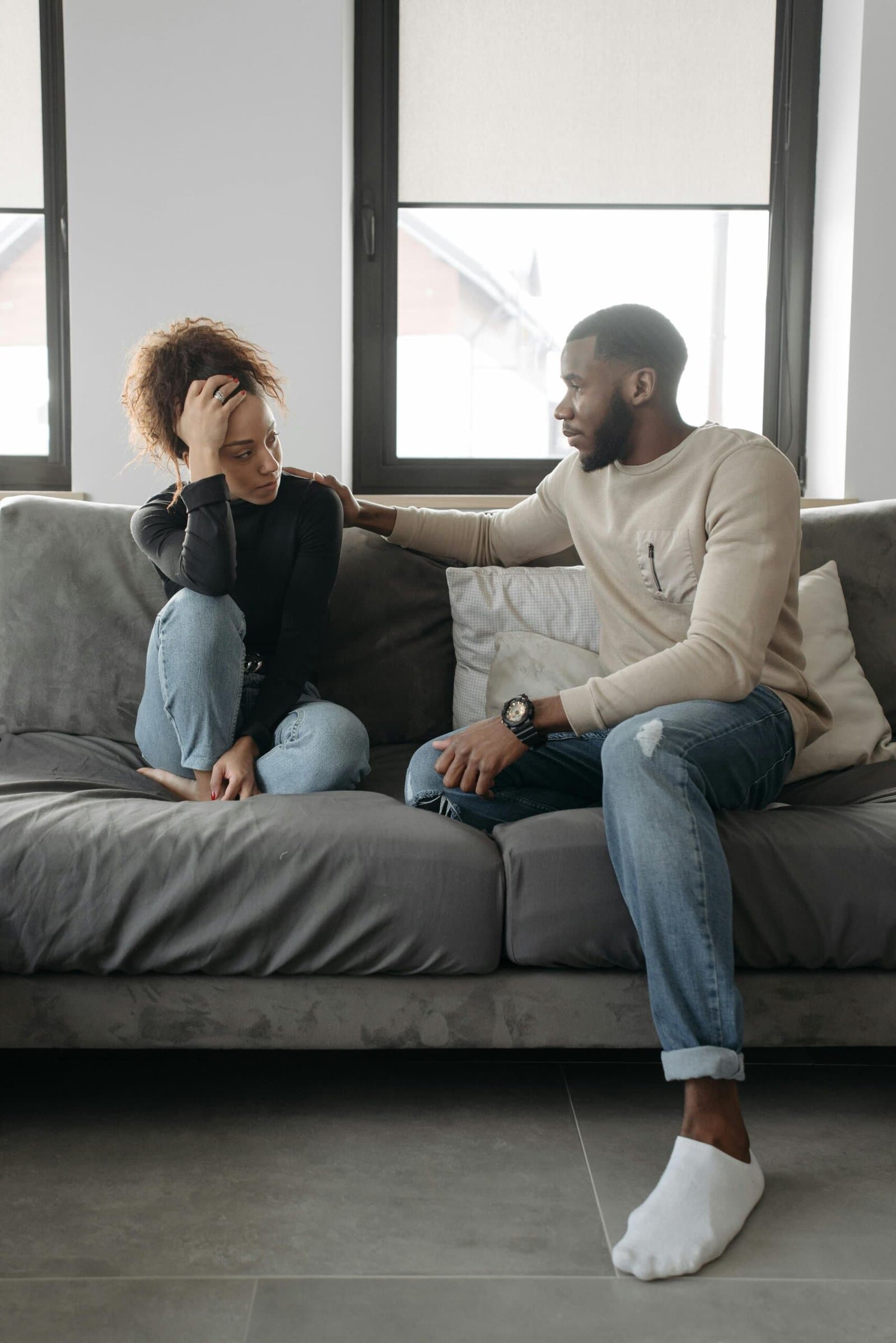 Couple in counseling session